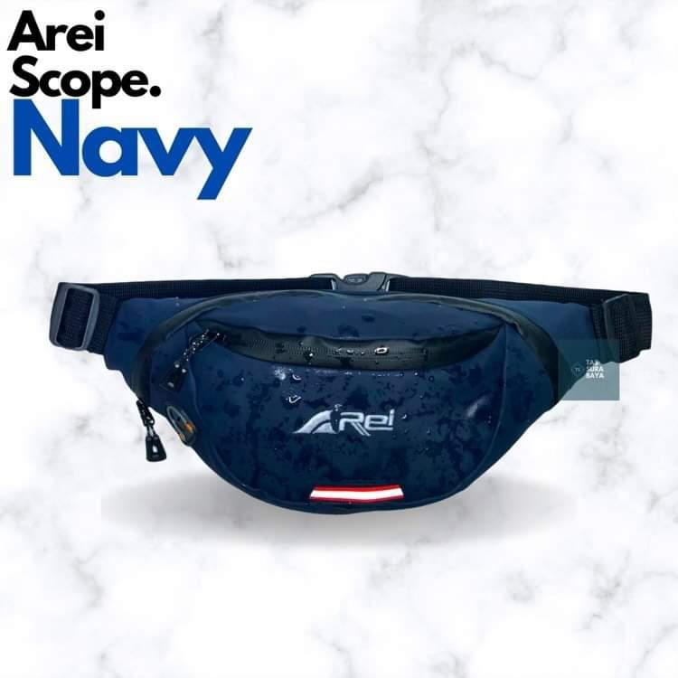 Tas Pinggang Pria Waterproof Waist Bag Hezel Pria Anti Air Anti Sobek Tas Selempang Arei Scope