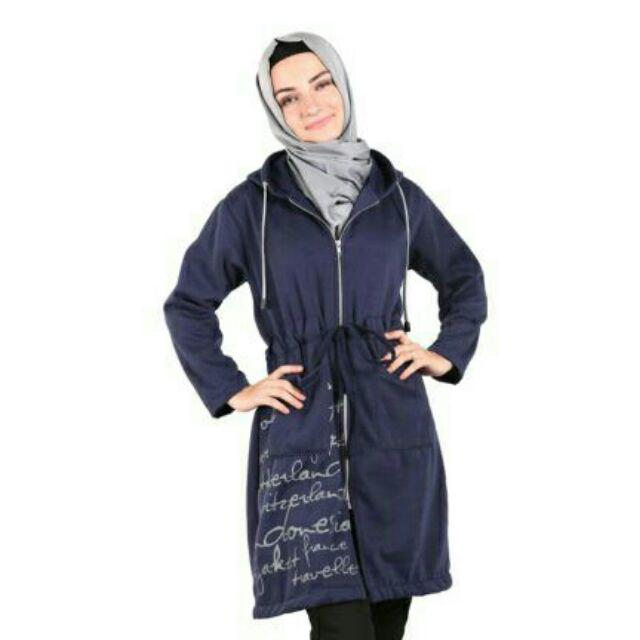 JAKET WANITA MUSLIMAH HIJACKET® URBANASHION ORIGINAL JAKET HIJABER NO.1 DI INDONESIA-ROYAL BLUE