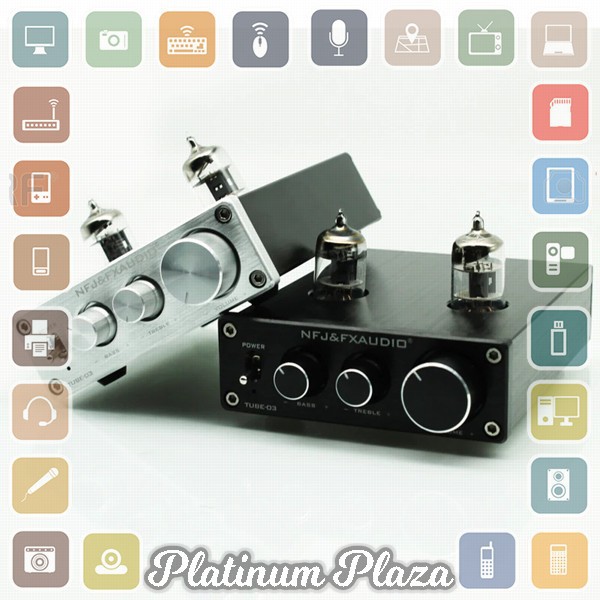 Fx-Audio Vacuum Tube Speaker Pre Amplifier HiFi Audio - Tube-01 - Black`6AJ24H-