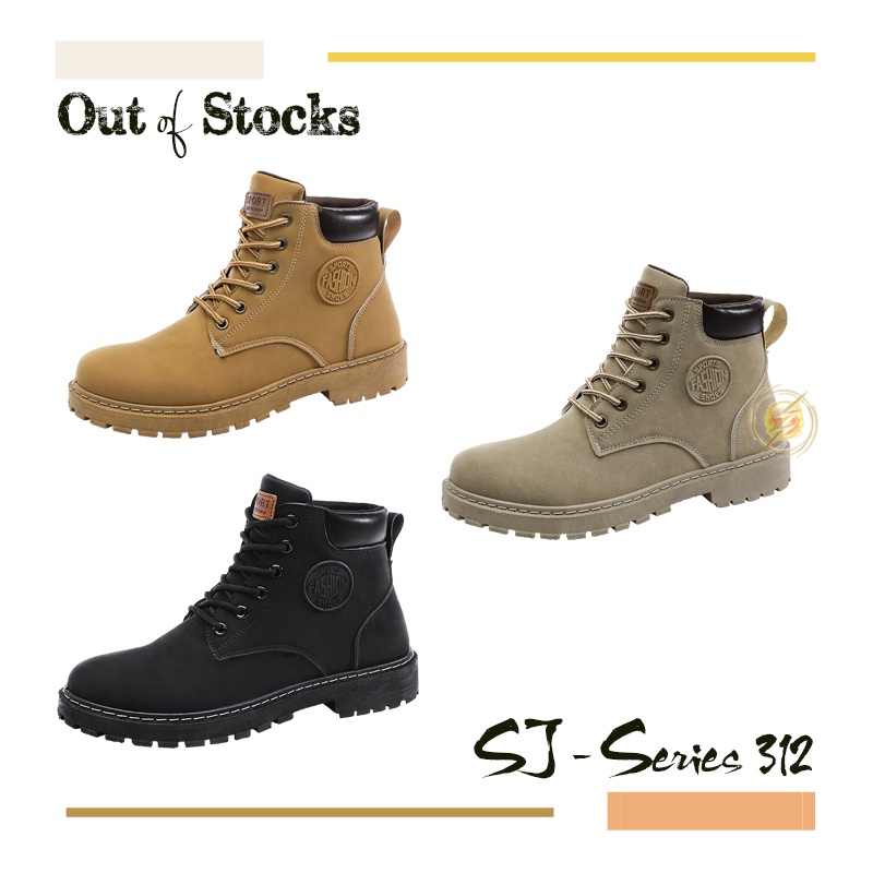 [OOS] Sepatu Boots Fashion Sneakers Pria Nyaman dan Trendy Kualitas Import Premium -312