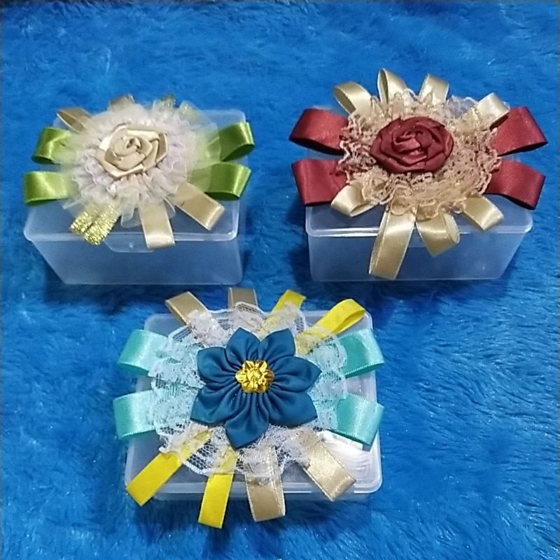 

gift box kotak kado bunga satin hand Made by Santy collection