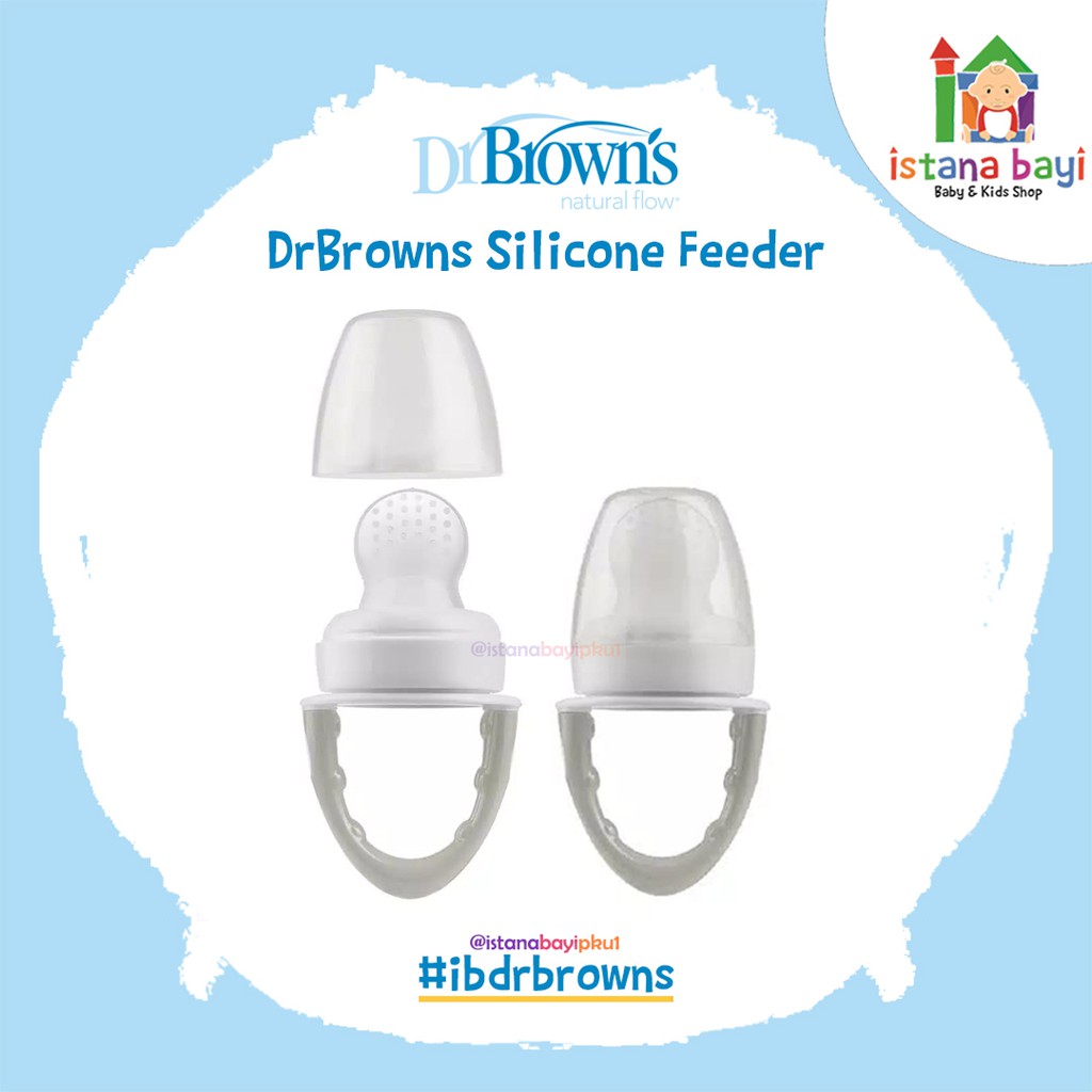 Dr.Brown's Fresh Firsts Silicone Feeder 1 Pack TF005- Tempat Makan Buah