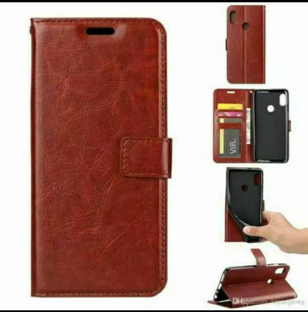 Leather Flip Cover Samsung A01 A10S A20S A30S A50 A50S A51 Sarung Casing Kulit Dompet Wallet Case