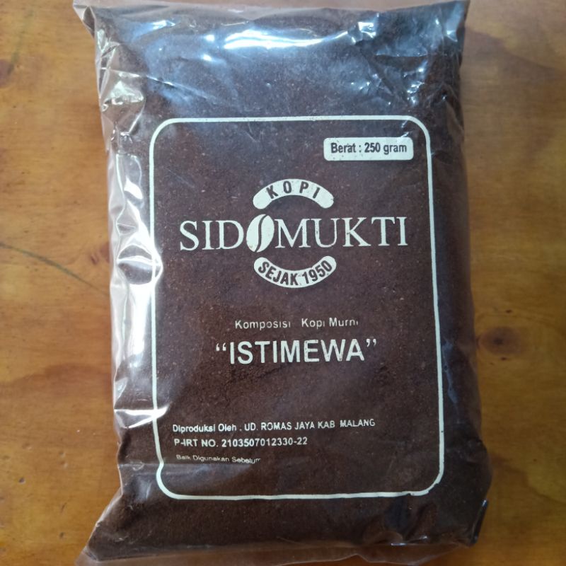 

Kopi bubuk sidomukti kemasan 250gr