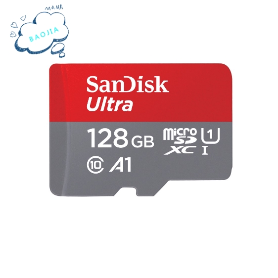 SANDISK Ultra Memory Card 128GB Micro SDXC UHS-1 c10 A1 98mb / s Free Adapter