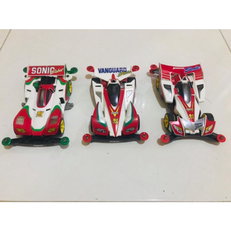 paket tamiya bundling sonic saber, vanguard sonic carbon special, hurricane sonic