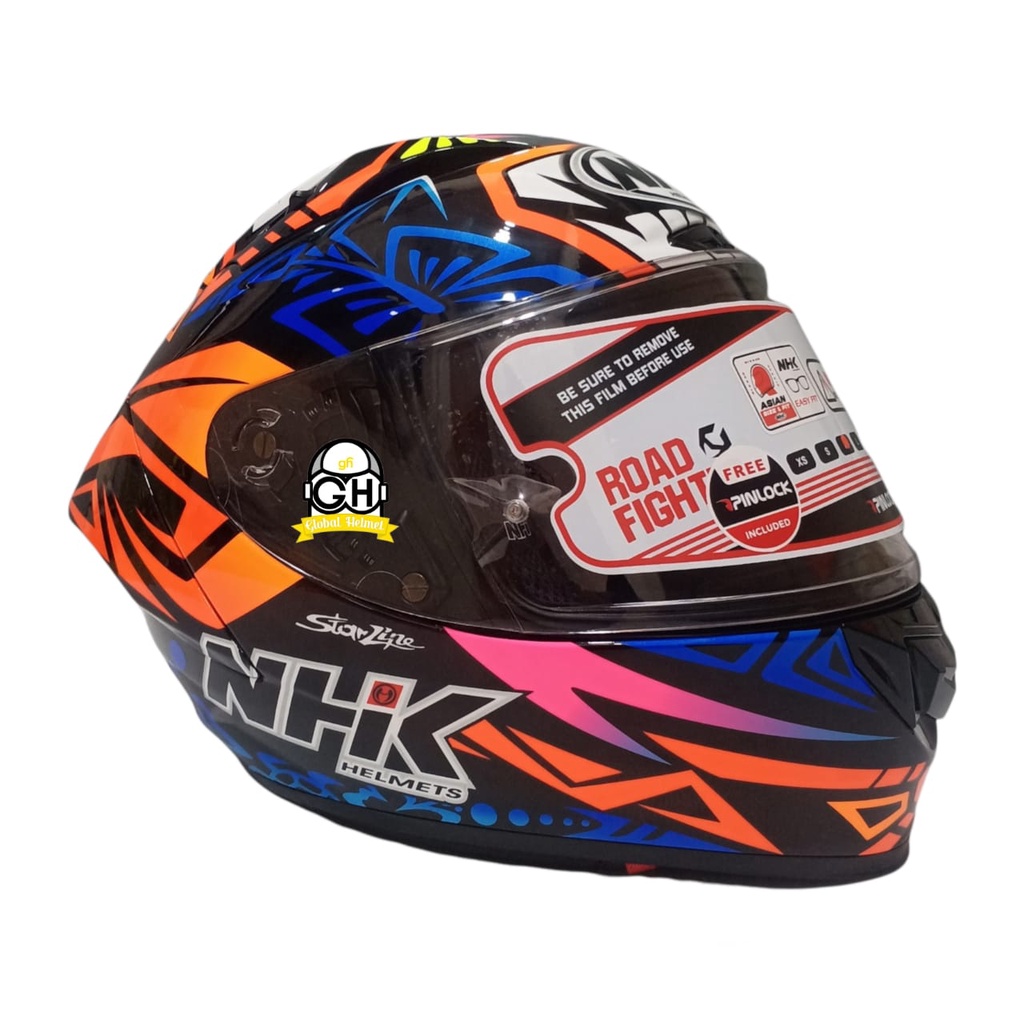 HELM NHK GP R TECH STREET REMY #2 EAGLE BLACK GLOSSY