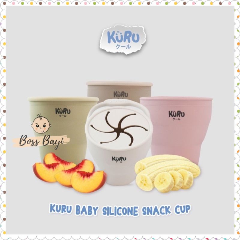 KURU BABY - Silicone Snack Cup / Tempat Makanan (Cemilan) Anak Bayi