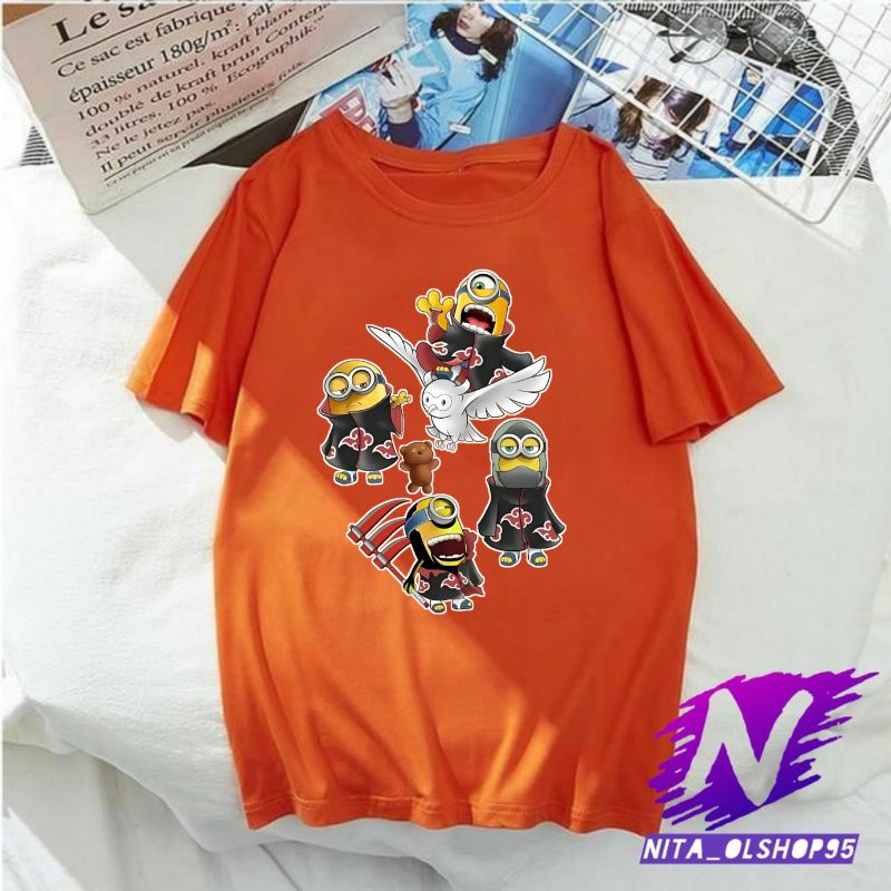 minions  baju atasan anak kaos anak minions karakter akatsuki kaos kartun anak lucu