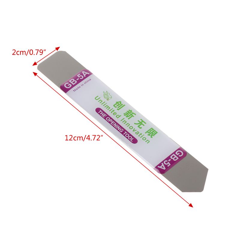 Bt Metal Flat Spudger Soft Thin Opening Pry Tool Bar Opener Layar Meja Ponsel Pisau Stainless Steel Untuk Elektron