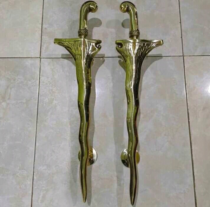 Handel Pintu Model Keris Antik/gagang Pintu/pegangan Pintu