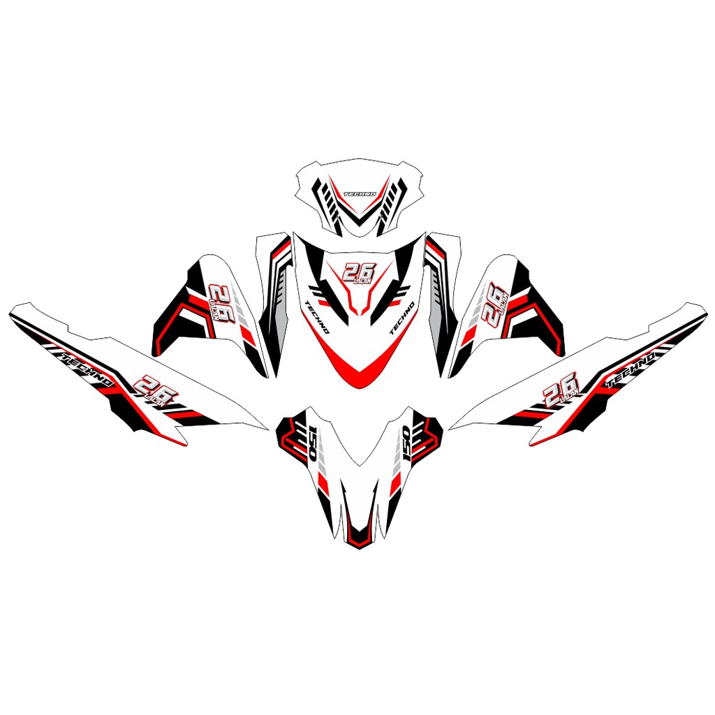 VARIO STIKERCUSTOM FULL BODY DECAL STICKER STRIPING