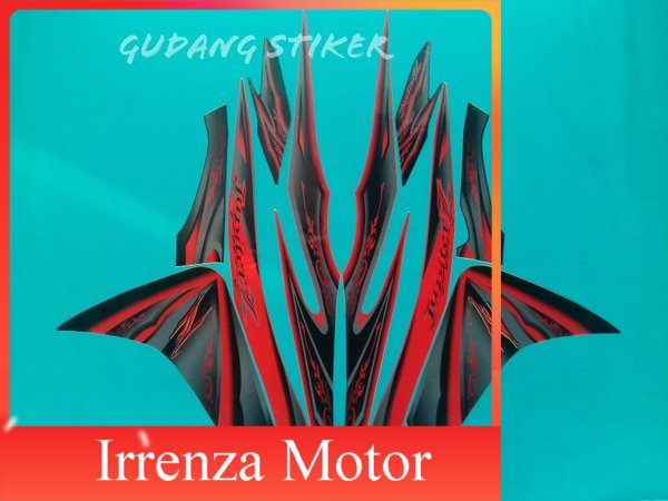 sticker striping motor jupiter z 2010 merah