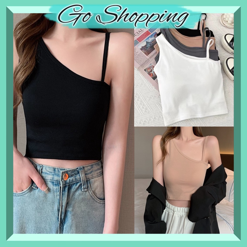 GO! BR739 BRA bh tanktop crop top tali samping pakaian dalam wanita cewek korea tank top cup bra