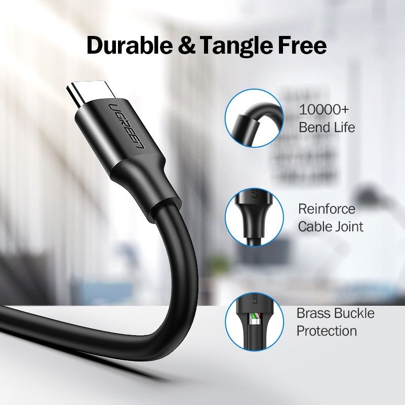 UGREEN Kabel Data USB Type--C 3A QC 3.0 1M