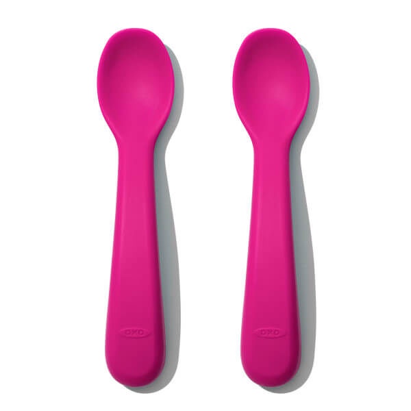 Oxo Tot Silicone Spoons - Sendok Silikon Training Anak Bayi Baby Spoon BLW Mpasi Easy to Hold Ergonomic Perlatan Utensil Cutleries Oxotot