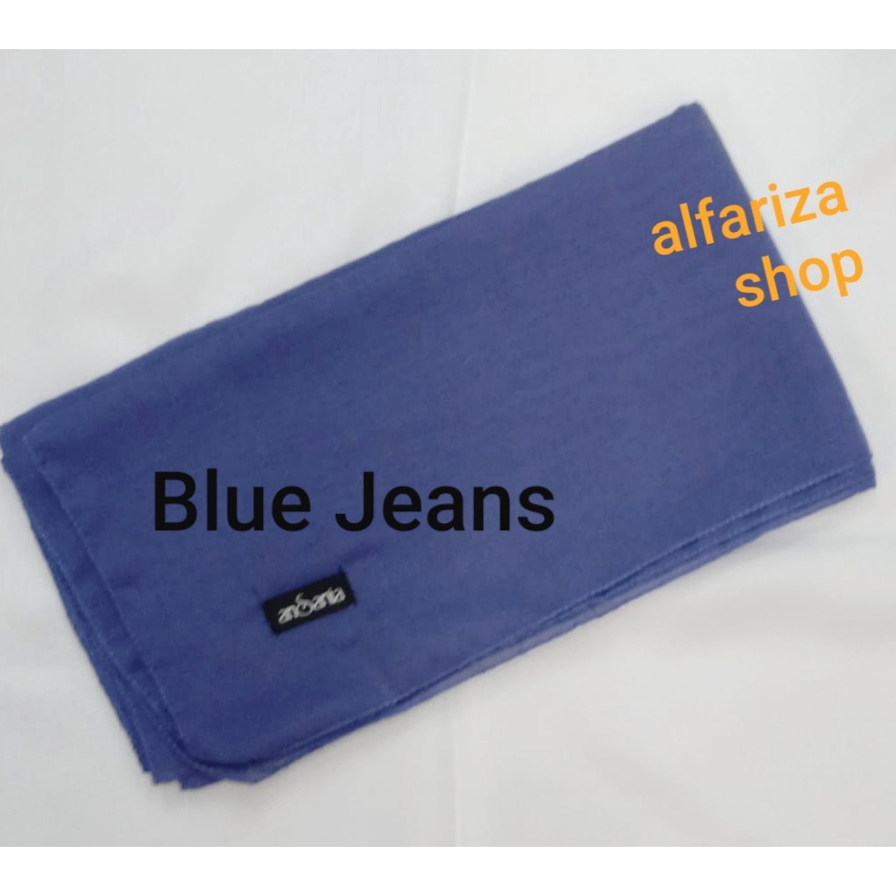 Bella Square Jumbo Syari 130 X 130 by Ansania Suare Hijab-Blue Jeans