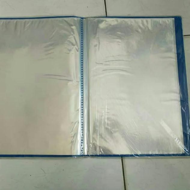 PBC Clear holder 60 lembar/dokumen keeper ukuran folio (f4) merk Folder one Best