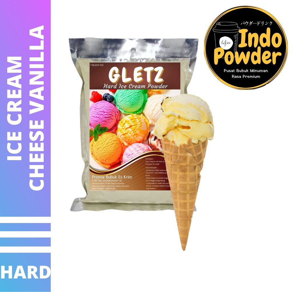 HARD ICE CREAM CHEESE VANILLA 1Kg - Bubuk Es Krim CHEESE VANILLA - Bubuk Es Krim - ICE CREAM Powder