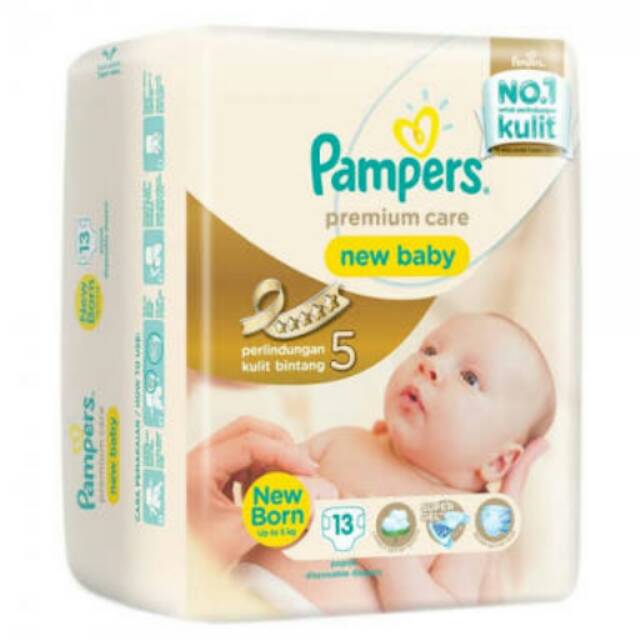 Pampers premium care tape New born isi 13