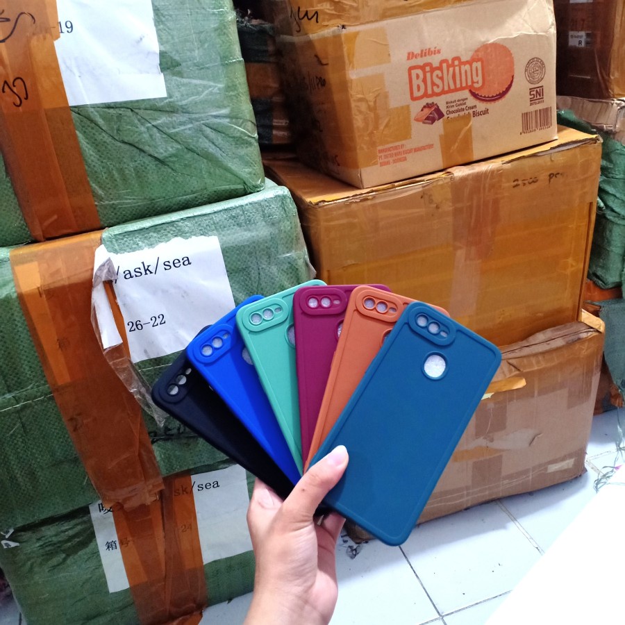 OPPO A17 A17K A77S A57 2022 A5S A7 A12 F9 CASE PRO CAMERA SILIKON KARET COLOUR SOFTCASE CASING WARNA PROTECT CAMERA COVER PELINDUNG KAMERA OPPO A5S OPPO A7 OPPO A12 OPPO F9