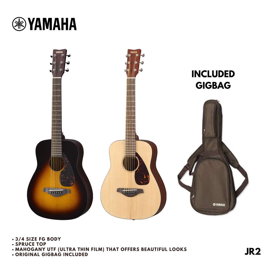 YAMAHA JR2 Gitar Akustik Junior Ukuran 3/4 With Gig Bag