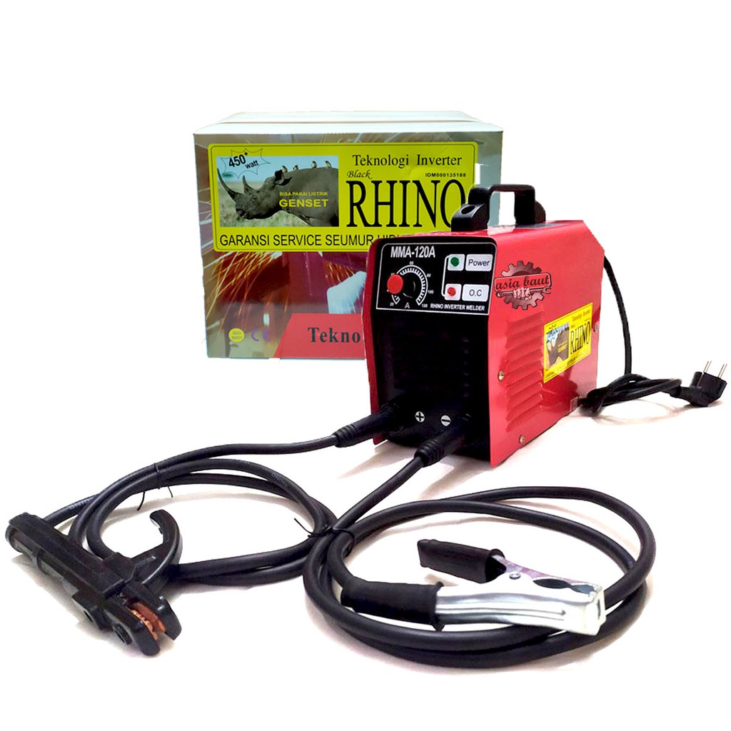 RHINO MERAH 900 Watt Mesin Las Trafo Las Inverter MMA 120 Ampere 900watt basic