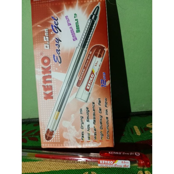 

Pulpen Gel Kenko (1pcs) Warna Merah