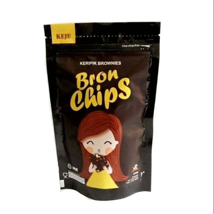 Bronchips Keripik Brownies Keju Kacang Greantea ChocoChips 60gr  Snack jajanan keripik brownis enak