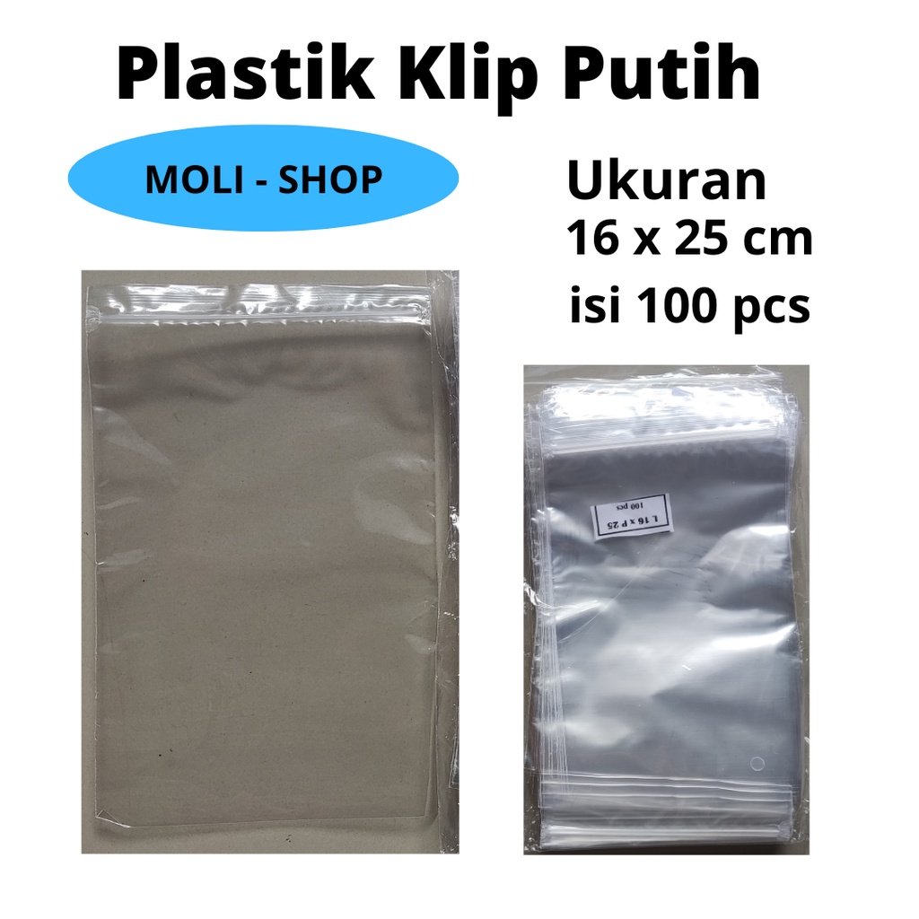 Plastik Klip Uk 16x25, Plastik Zipper lock