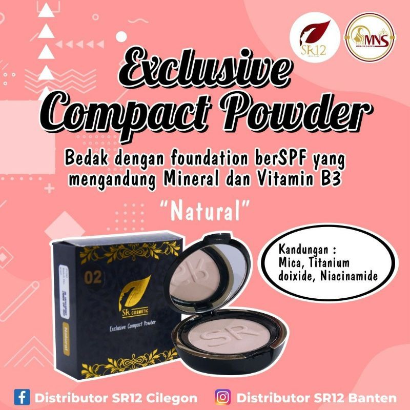 exclusive Compact powder sr12 // daily cover natural/bedak sr12 //bedak padat // bedak refil