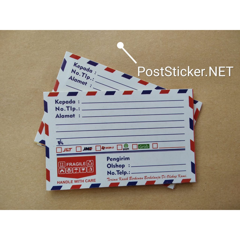 

Sticker Pengiriman all olshop corak putih pos fragile