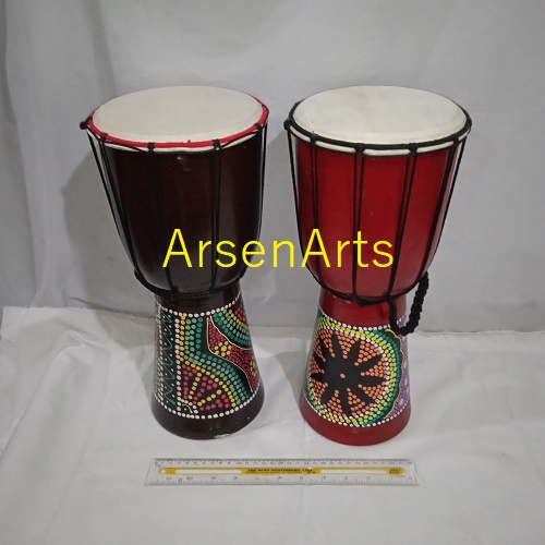 Kendang Djembe Gendang Jimbe Ukuran Besar Tinggi 40 cm Alat Musik Tradisional