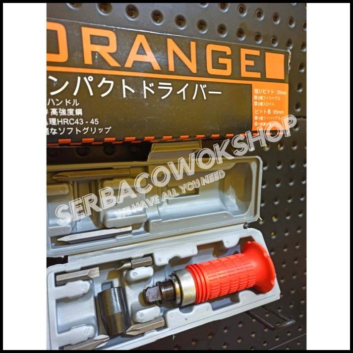 Obeng Ketok Putar/Vesel Orange