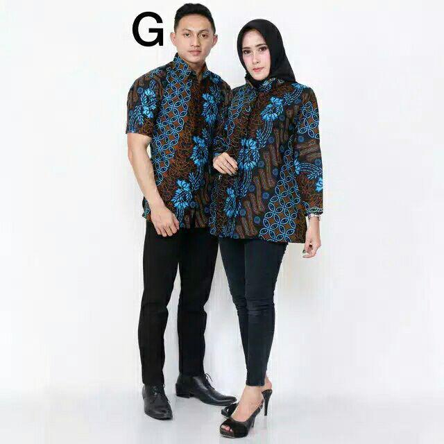 Maura Couple - Sania Ruffle Batik Couple Ori Ndoro Jowi Garansi Termurah Shopee - Batik Modern Solo