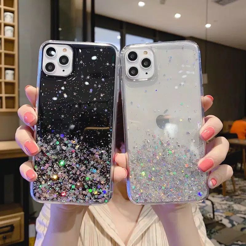 Iphone 12 Mini, 12, 12 Pro, 12 Pro Max, Casing Soft Case TPU Bahan Premium Glitter Glossy