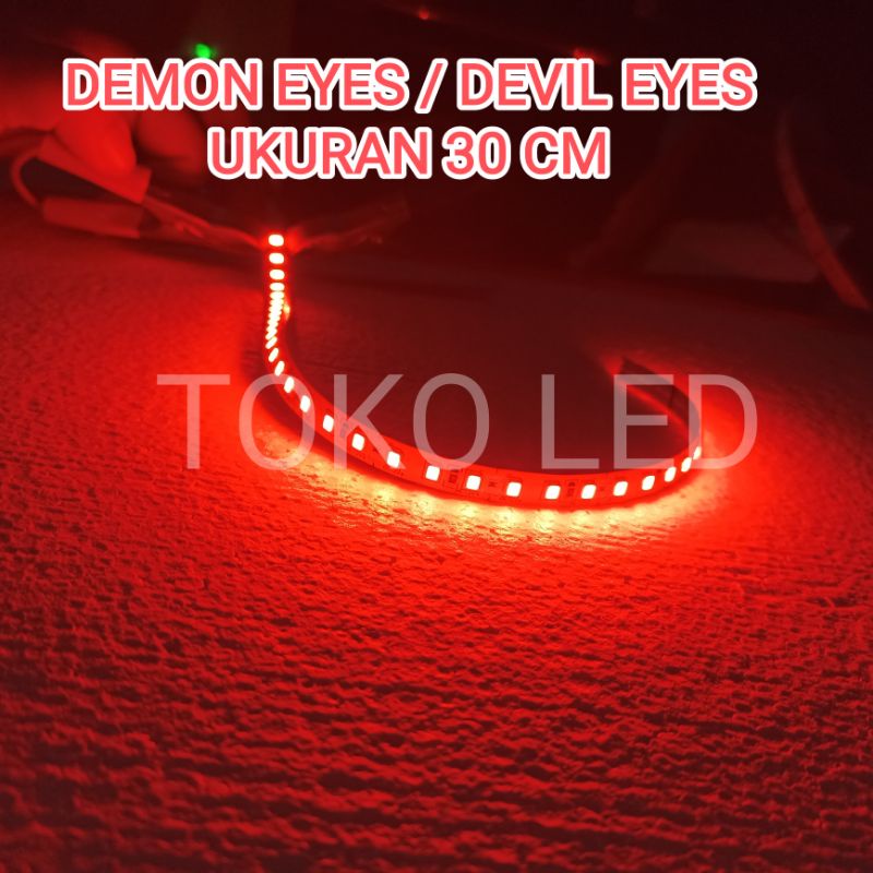 Lampu DEVIL Eyes 30cm demon projie scoopy nmax motor mobil universal