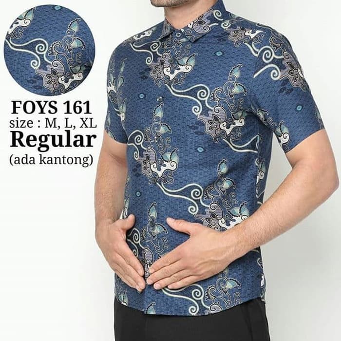 KEMEJA BAJU BATIK PRIA HEM BATIK PRIA LENGAN PENDEK FOYS161