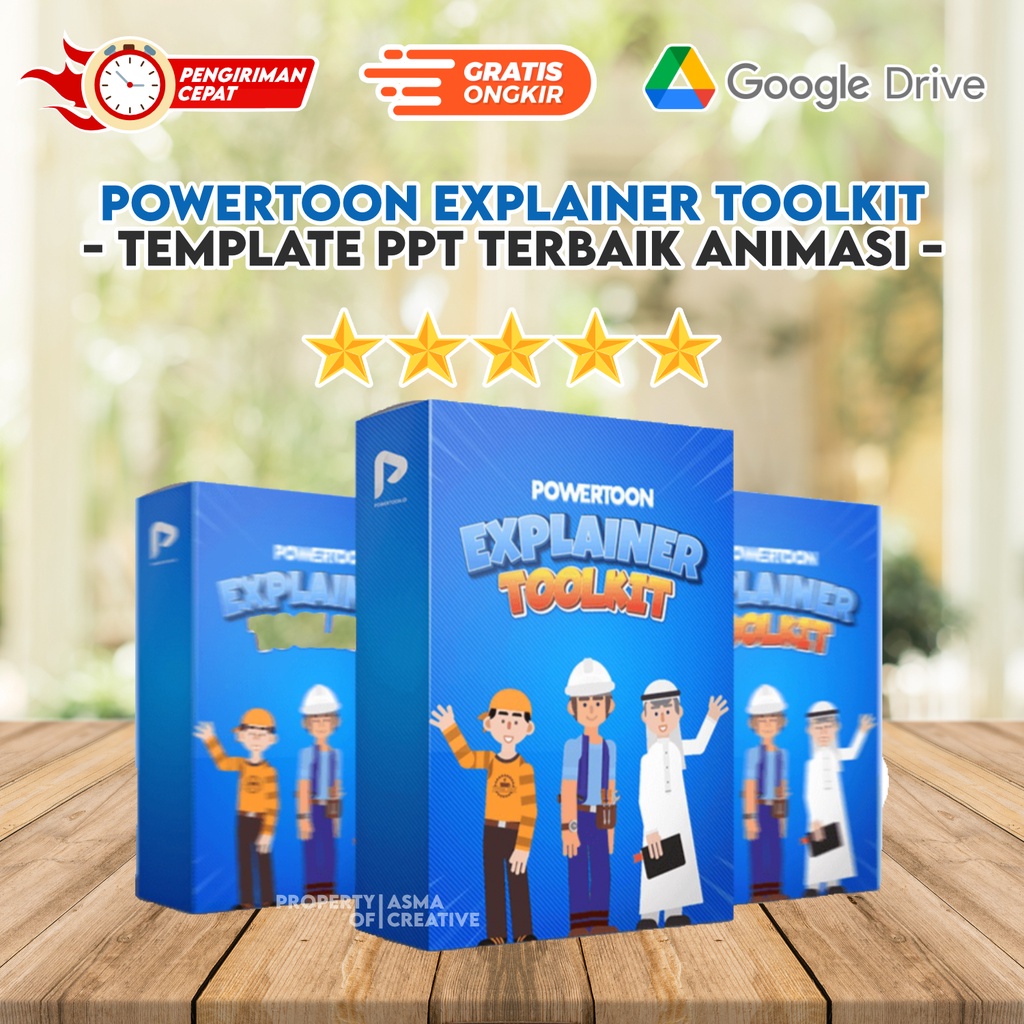 PowerToon Explainer Toolkit - Template PPT Terbaik Animasi Keren Mudah dipakai