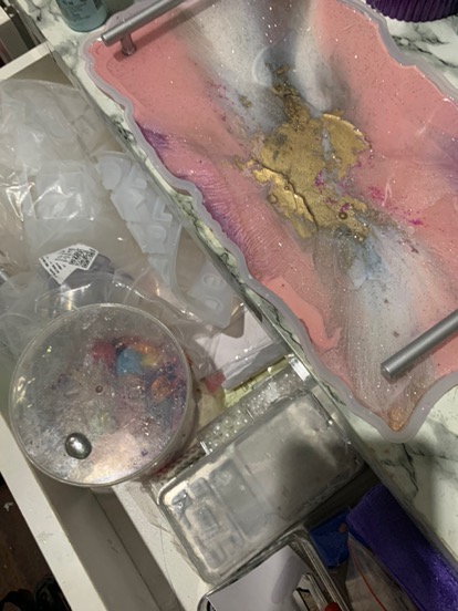 Cetakan Bentuk Kotak Bahan Resin Untuk Kristal Epoxy