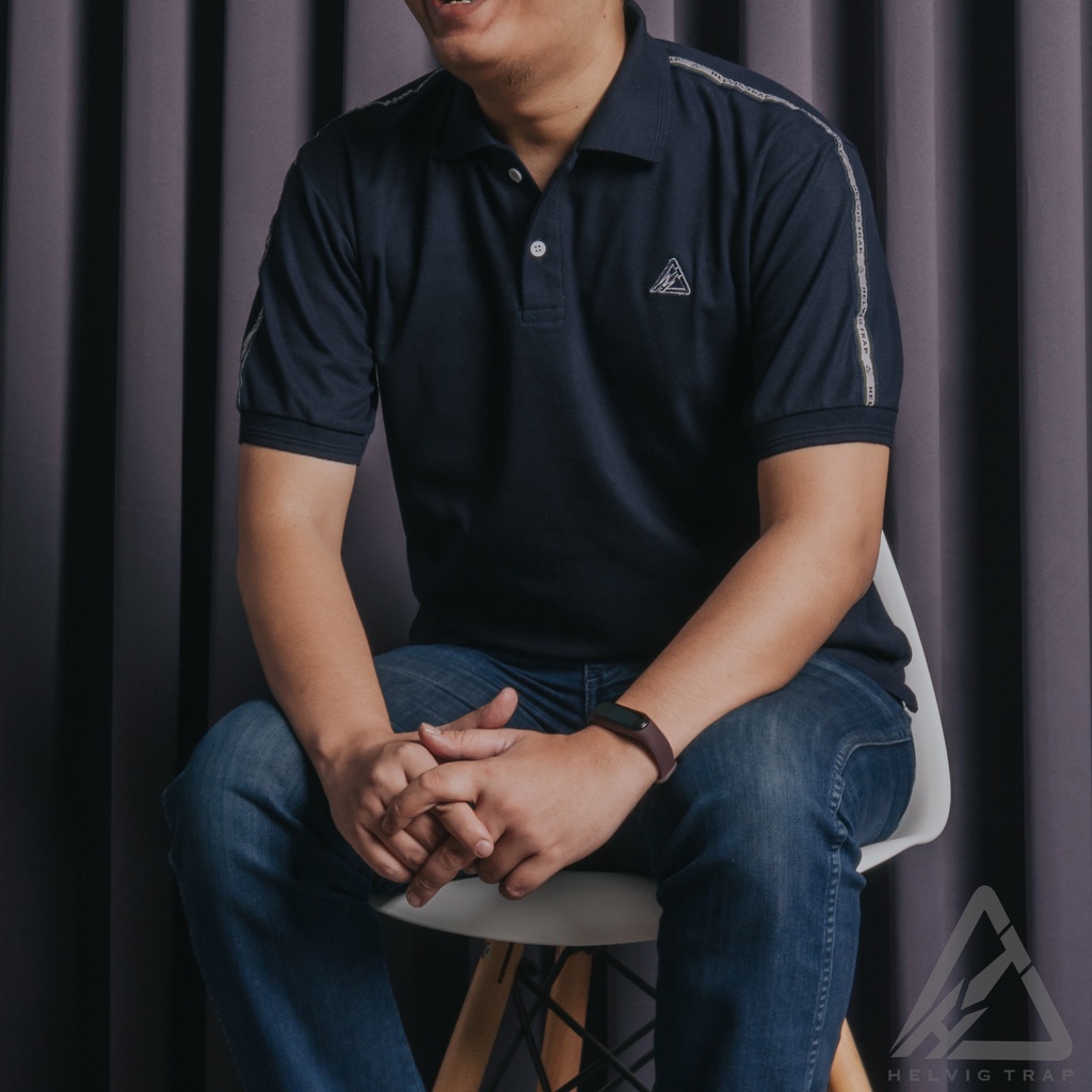 Polo Shirt Helvig trap Polo ShirtPria Lengan Pendek Polos Kaos Kerah Original Casual Distro Premium Polo levin