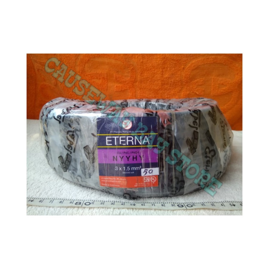 KABEL ETERNA 3X1.5 50M NYYHY