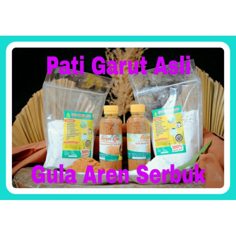 

Paket Pati Garut dan gula aren serbuk solusi Asam Lambung Maag Akut Anda