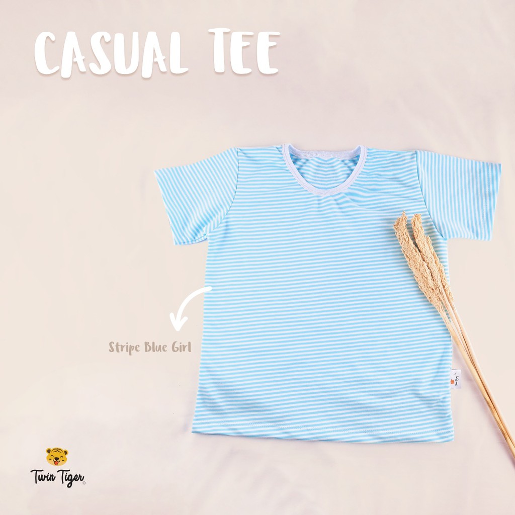 PROMO 7.7 TWIN TIGER CASUAL TEE CASUAL SHORT KAOS ANAK CELANA PENDEK ANAK