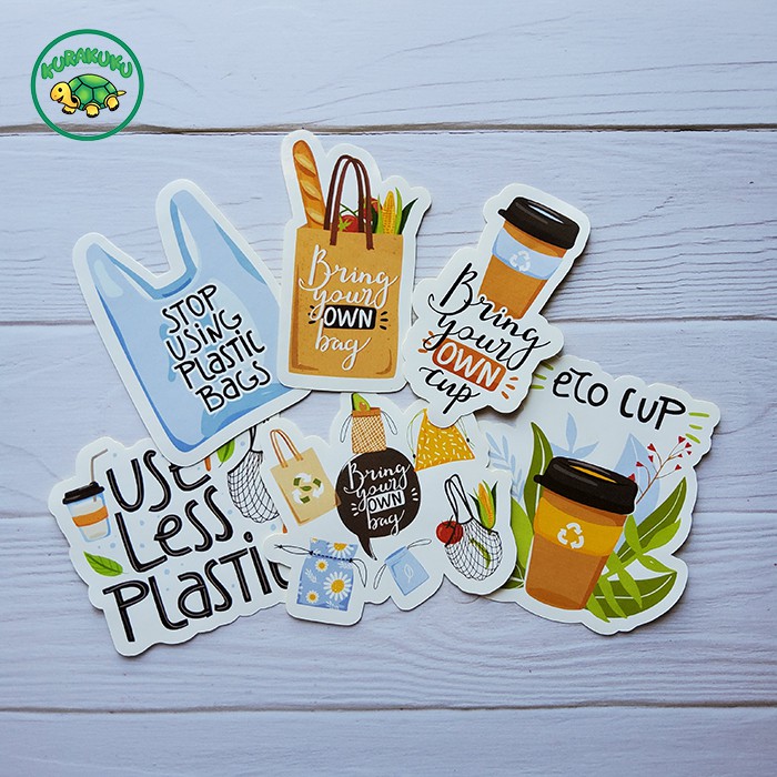 

Sticker / Stiker Deco Aesthetic Pack Eco Lifestyle 001 Utk Laptop, Buku, Diary, Journal, dll
