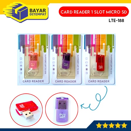 Card Reader 1 Slot LTE-188 Micro SD Microsd