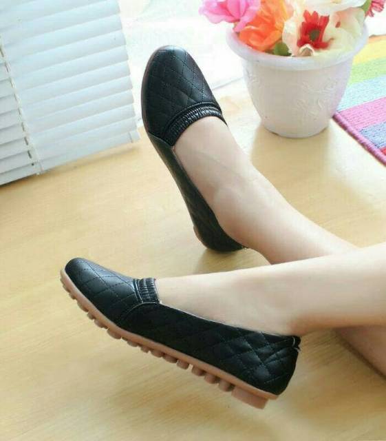 Flatshoes wanita kerut bld 03