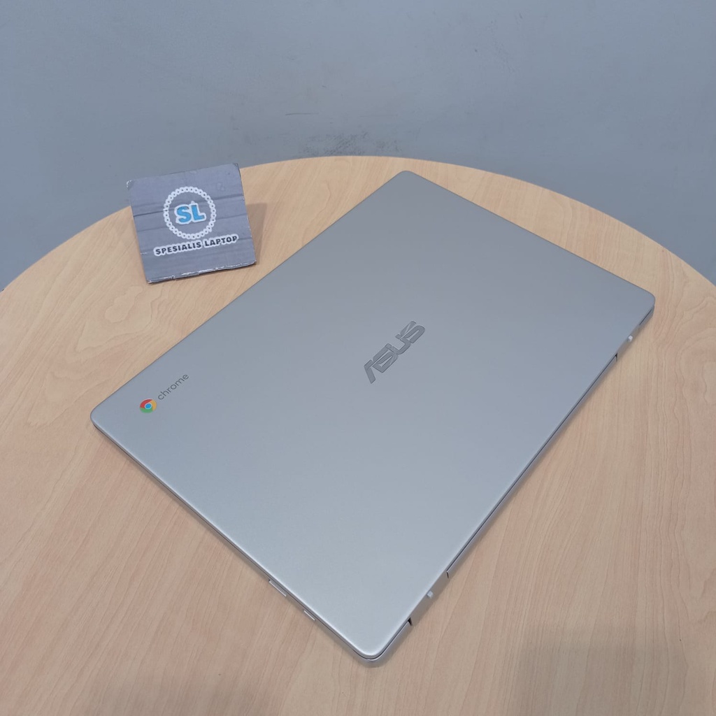 LAPTOP SEKOLAH MURAH ASUS CHROMEBOOK C423 N3350 4GB 64GB 128GB CHROME OS SILVER