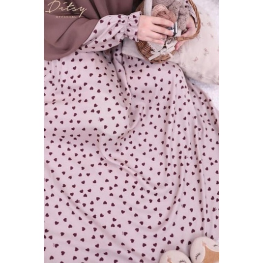 DITSY NOVEMBER 2021 / NIGHTGOWN DITSY MOCCA HEART/ MOCCA HEART/ VISCOSE TERRA