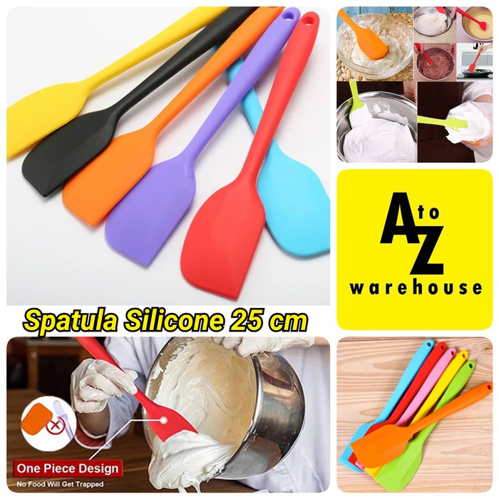 Spatula Silikon Besar 25cm Anti Lengket Tahan Panas Utensil Silicone